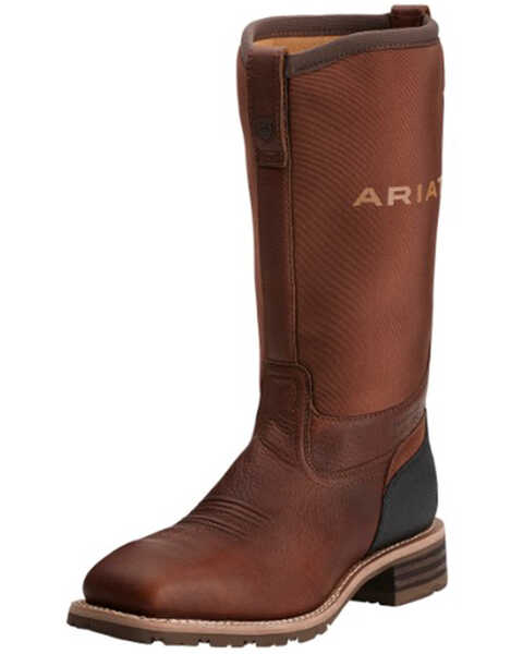 Ariat Hybrid All Weather Waterproof Neoprene Work Boots - Steel Toe, Oiled Rust, hi-res