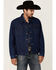 Wrangler Men's Unlined Denim Western Jacket - Tall , Indigo, hi-res