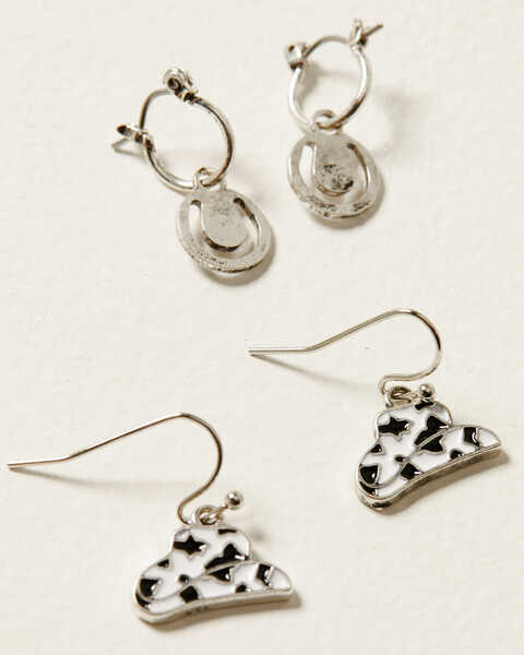 Image #2 - Shyanne Women's Urban Cowgirl Earring and Ear Cuff Set - 6 Piece, Silver, hi-res