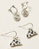 Image #2 - Shyanne Women's Urban Cowgirl Earring and Ear Cuff Set - 6 Piece, Silver, hi-res