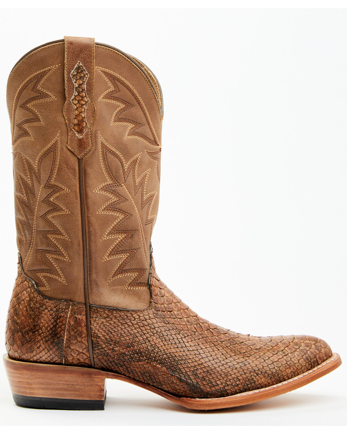 Image #2 - Cody James Men's Exotic Python Western Boots - Round Toe, Brown, hi-res