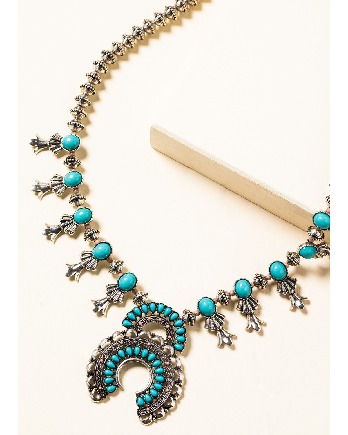 Image #3 - Shyanne Women's In The Oasis Squash Blossom Necklace, Silver, hi-res