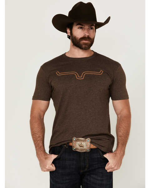 Kimes Ranch Men's Outlier Logo Short Sleeve Graphic T-Shirt , Brown, hi-res