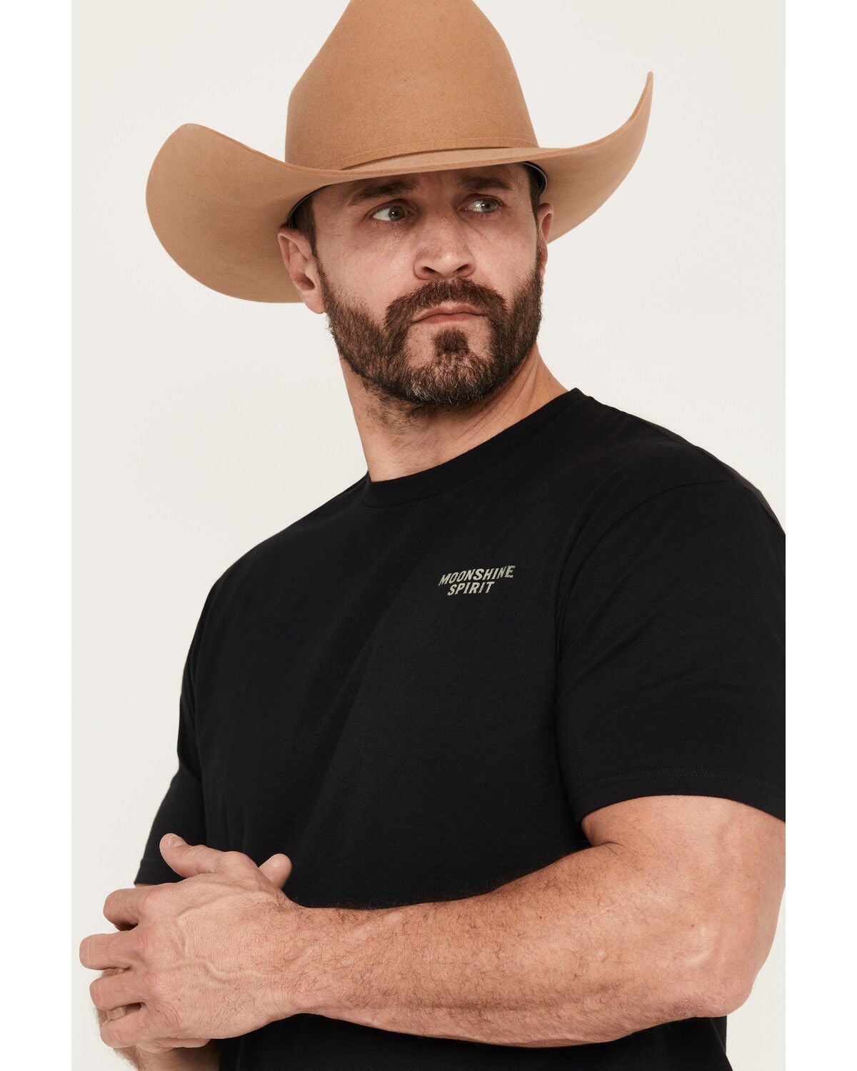 Image #2 - Moonshine Spirit&reg; Men's Outlaw Rebel Short Sleeve Graphic T-Shirt, Black, hi-res