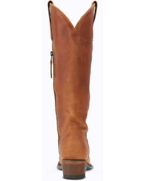 Image #5 - Lane Women's Plain Jane Tall Western Boots - Point Toe , Orange, hi-res