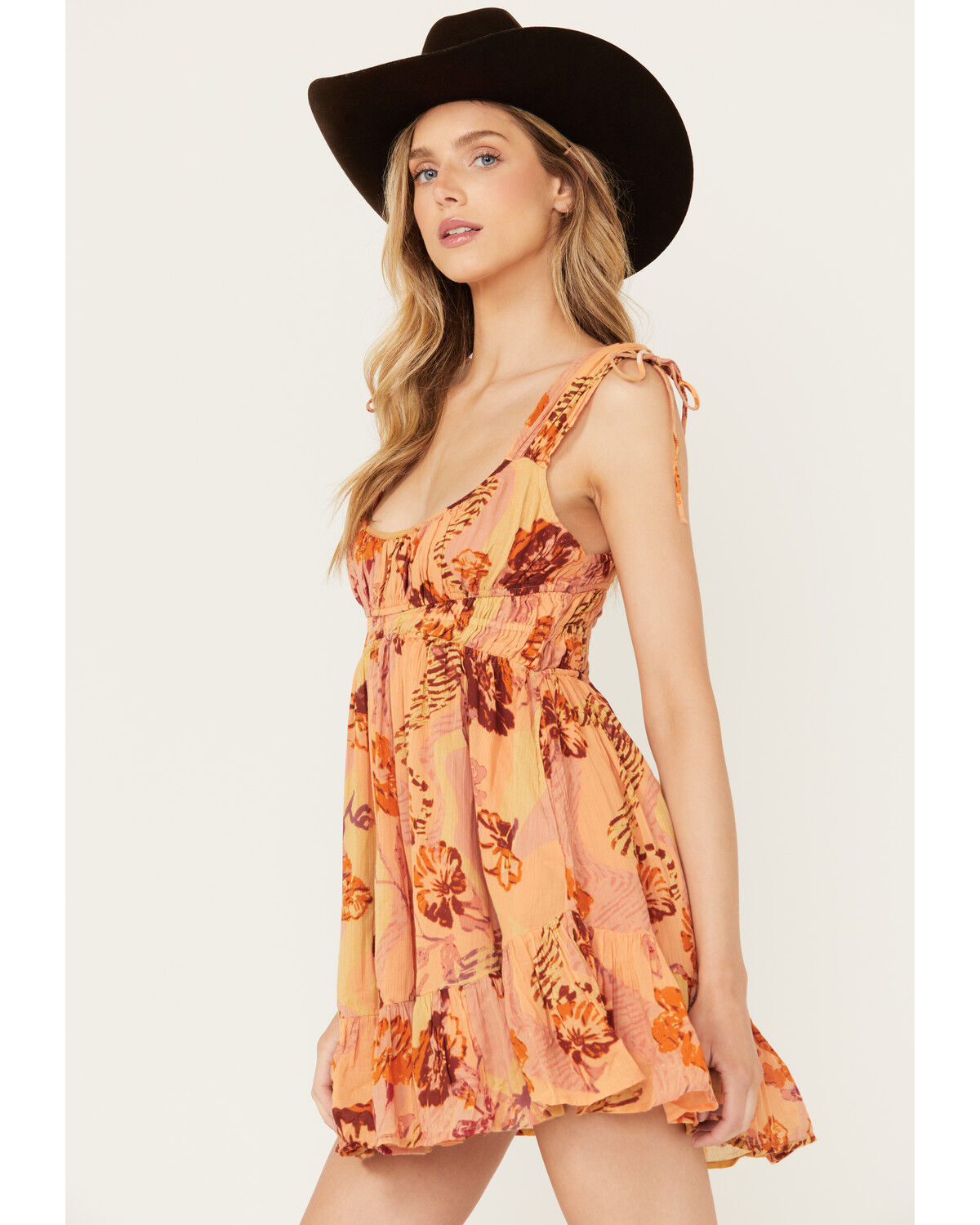 Image #2 - Free People Women's Vernon Mini Dress, Orange, hi-res