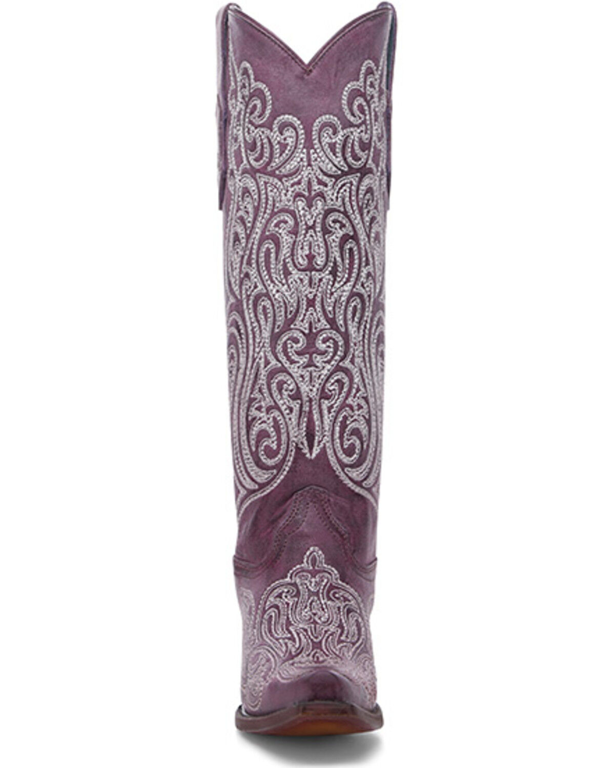 Image #3 - Corral Women's Glow in the Dark Tall Western Boots - Snip Toe, Dark Pink, hi-res