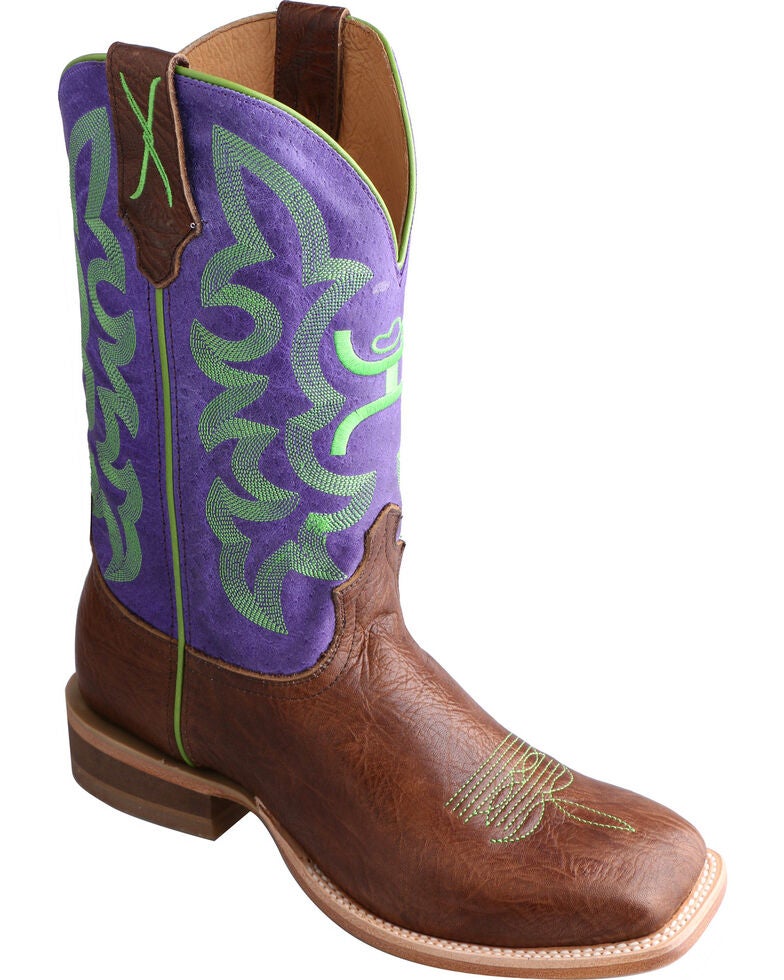 Twisted X HOOey Purple Cowgirl Boots - Square Toe | Sheplers