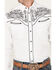 Image #3 - Rodeo Clothing Men's Embroidered Long Sleeve Snap Western Shirt, White, hi-res