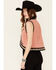 Double D Ranch Women's Song Of The West Suede Vest , Peach, hi-res