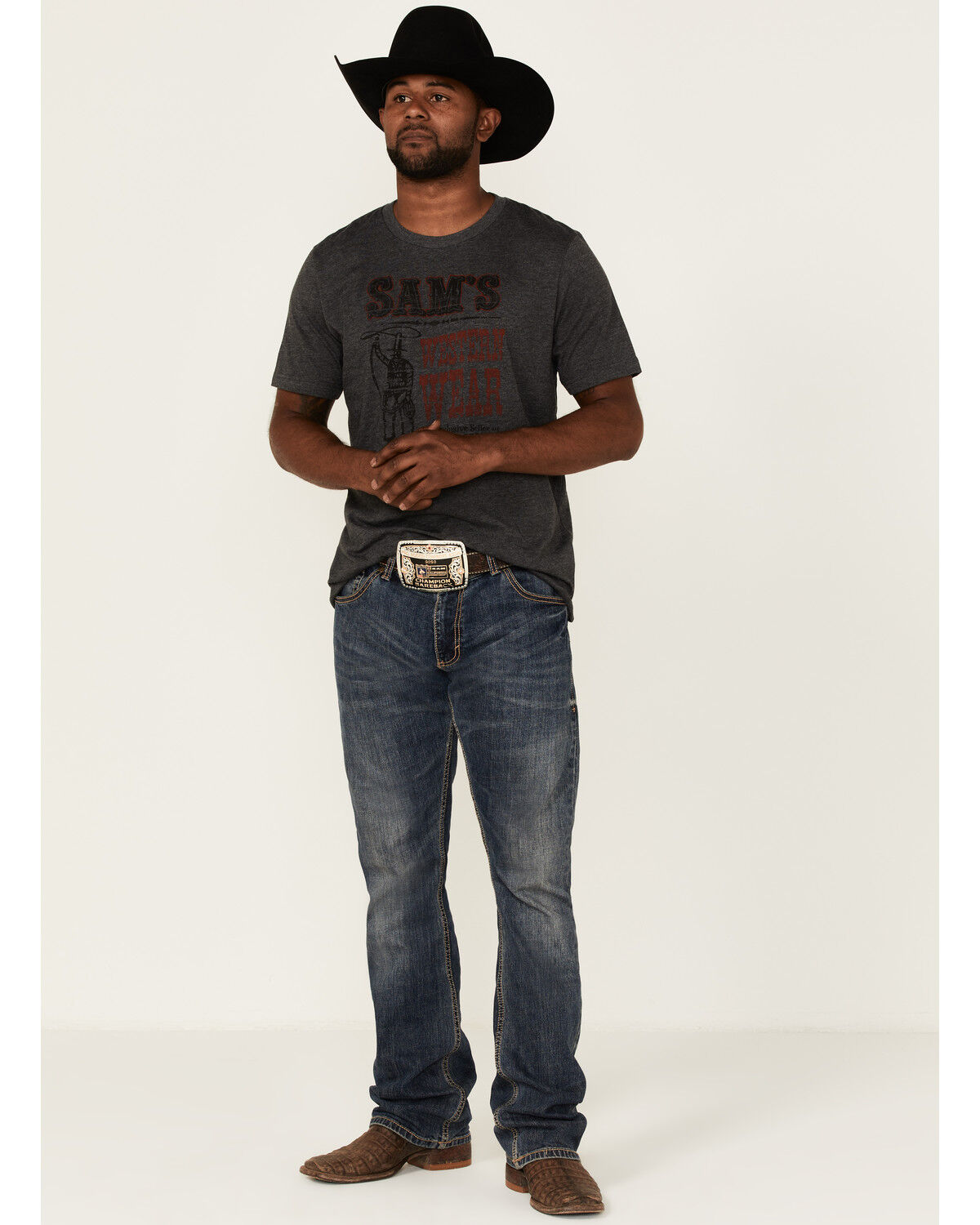 Image #2 - Tin Haul Men's Sam's Western Wear Graphic T-Shirt, , hi-res