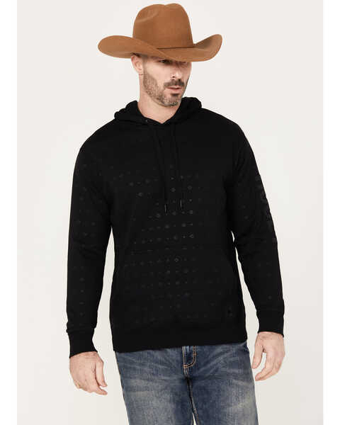 Hooey Men's Mesa Hooded Sweatshirt, Black, hi-res