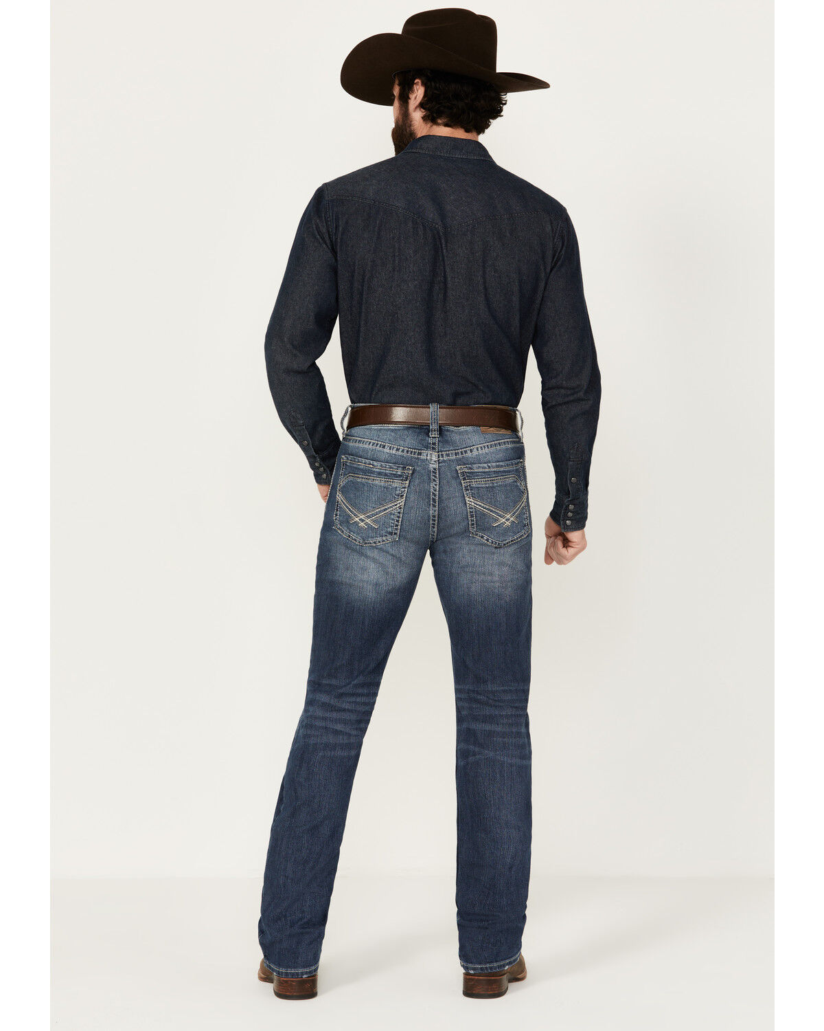 Image #3 - Cody James Men's Medium Wash Alamo Slim Straight Stretch Denim Jeans, Medium Wash, hi-res