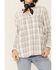Image #2 - Shyanne Women's Ivory Plaid Shirt Tail Tunic Top, , hi-res