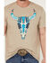 Image #3 - Cody James Men's Southwest Reins Logo Short Sleeve Graphic T-Shirt , Tan, hi-res