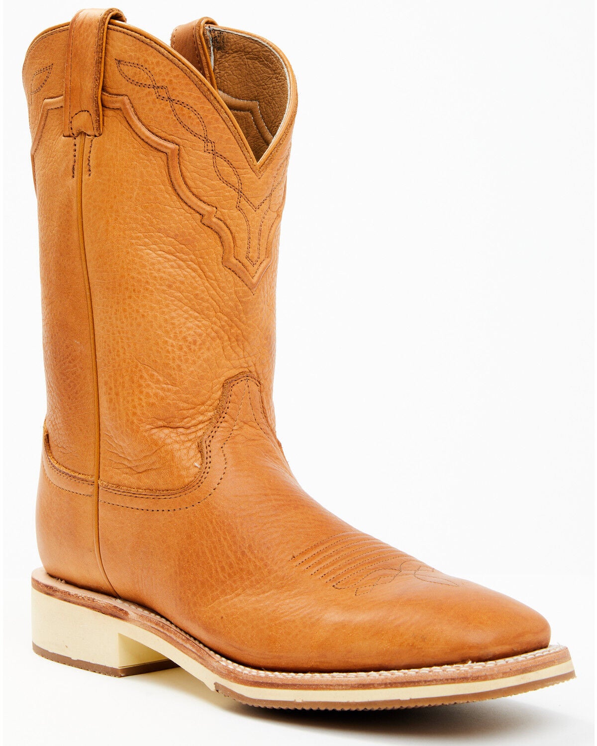 RANK 45&reg; Men's Crepe Western Performance Boots - Broad Square Toe, Honey, hi-res
