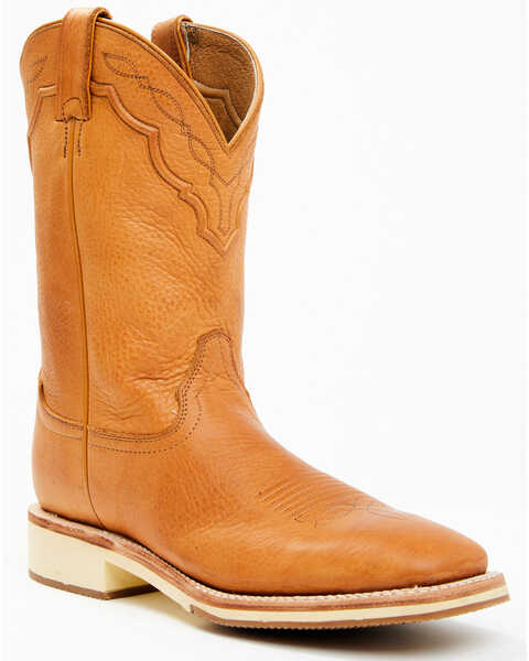 RANK 45® Men's Crepe Western Performance Boots - Broad Square Toe, Honey, hi-res
