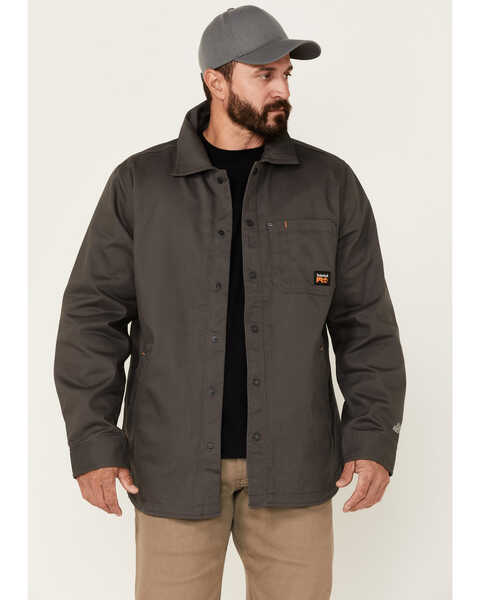 Image #1 - Timberland Men's 8 Series Lined Work Shirt Jacket , Grey, hi-res
