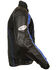 Image #2 - Milwaukee Leather Men's Combo Leather Textile Mesh Racer Jacket - 4X, Black/blue, hi-res