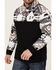 Image #3 - Hooey Men's Stevie Southwestern Block 1/4 Snap Pullover, Black, hi-res