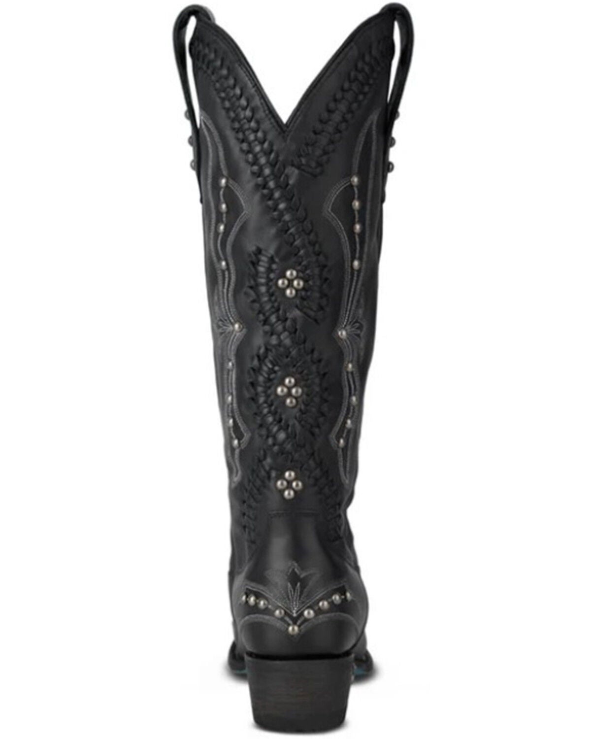 Image #5 - Lane Women's Cossette Tall Western Boots - Snip Toe, Jet Black, hi-res
