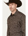 Image #2 - Wrangler Retro Men's Premium Paisley Print Long Sleeve Snap Western Shirt, Brown, hi-res