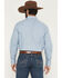 Image #4 - Ely Walker Men's Solid Long Sleeve Pearl Snap Western Shirt, Light Blue, hi-res
