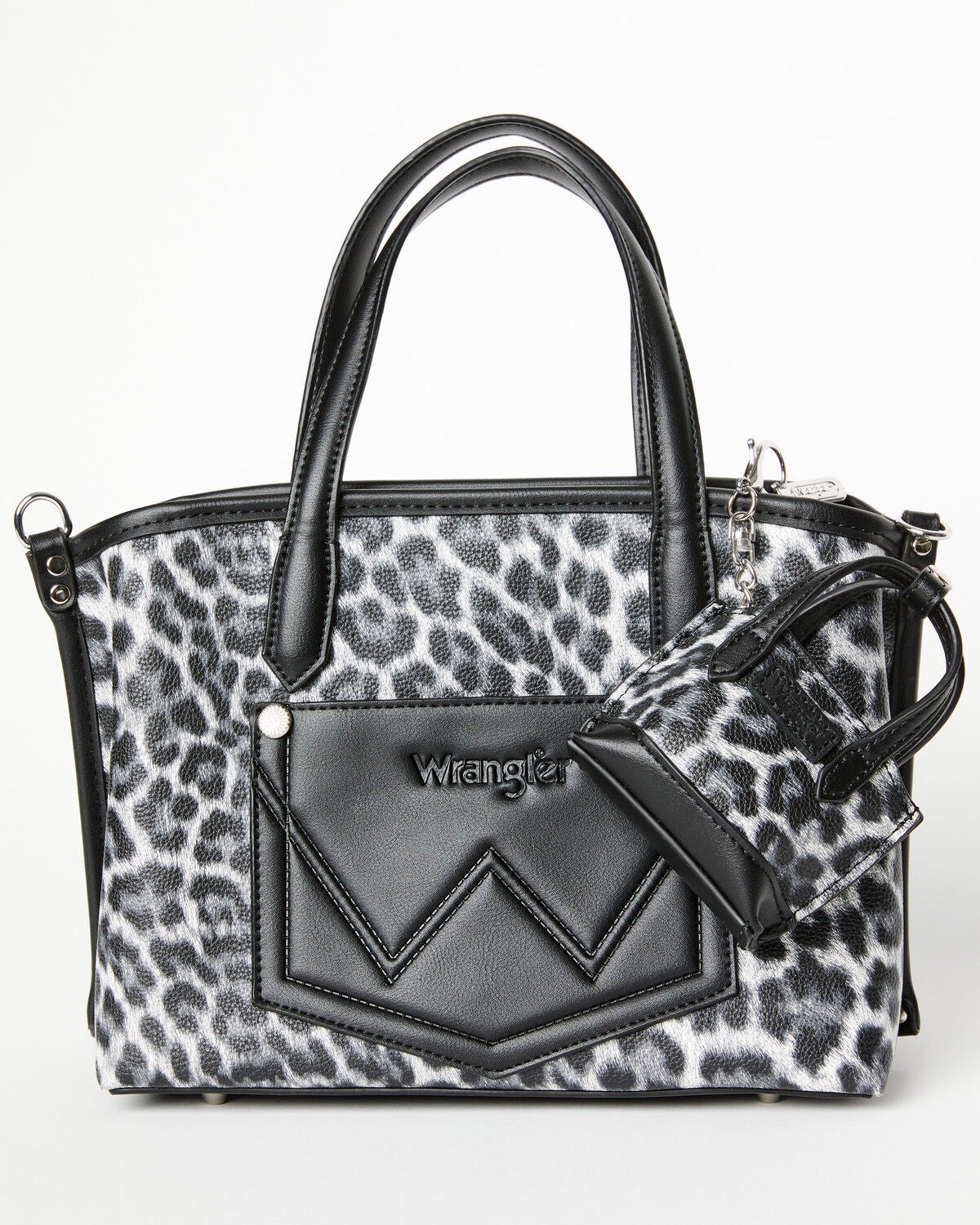 Wrangler X Boot Barn Leopard Print Mini Handbag Charm, Leopard, hi-res