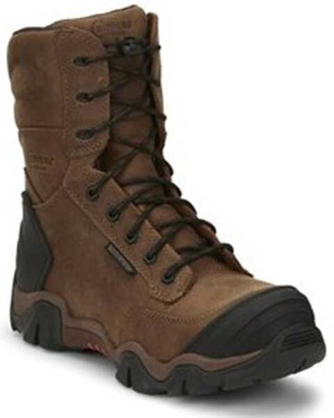 Chippewa Men's Cross Terrain Waterproof Work Boots - Nano Composite Toe, Brown, hi-res
