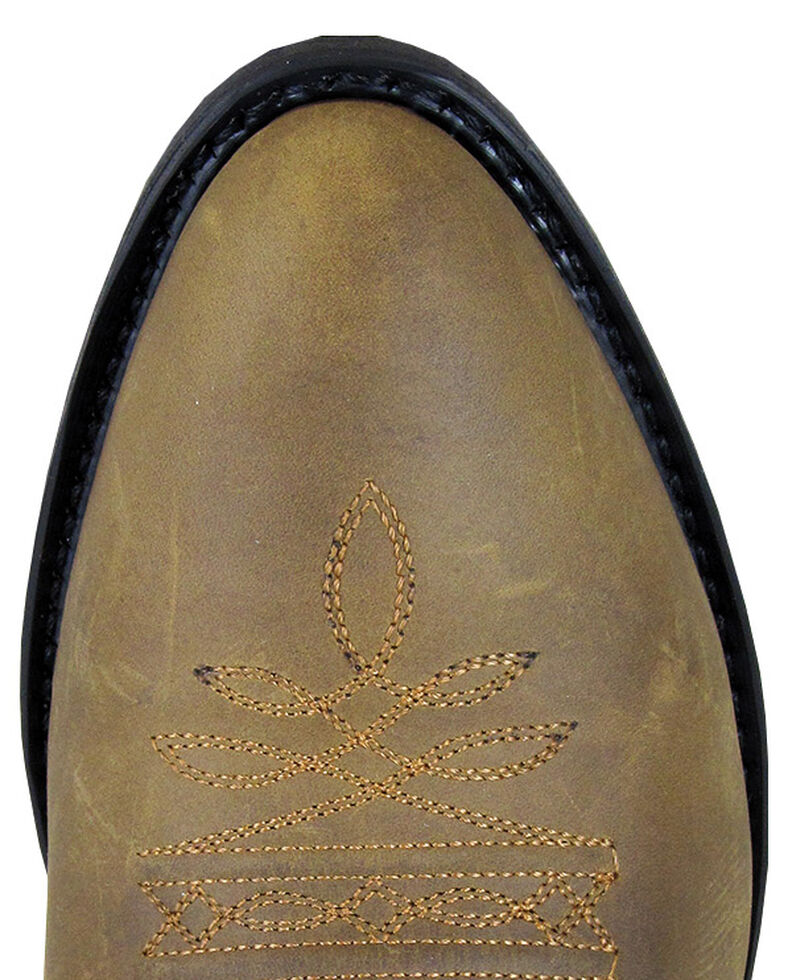 Smoky Mountain Men's Distressed Denver Cowboy Boots - Medium Toe, Brown, hi-res