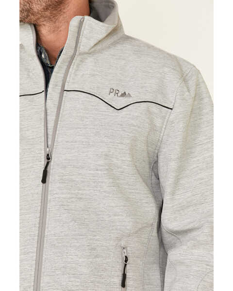 Image #3 - Powder River Outfitters Men's Solid Grey Poly Twill Bonded Zip-Front Rodeo Jacket , , hi-res