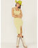 Image #1 - Shyanne Women's Ribbed Sweater Knit Midi Bodycon Dress, Green, hi-res