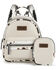Image #1 - Wrangler Women's Cow Print Trim Mini Backpack with Coin Pouch, Tan, hi-res