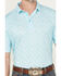 Image #3 - Ariat Men's 360 Airflow Printed Short Sleeve Polo, Blue, hi-res