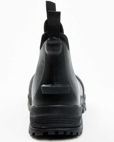 Image #5 - RANK 45® Men's 6.5" Rubber Ankle Boots - Round Toe, Black, hi-res