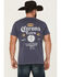 Image #1 - Changes Men's Corona Short Sleeve Pocket Graphic T-Shirt, Navy, hi-res