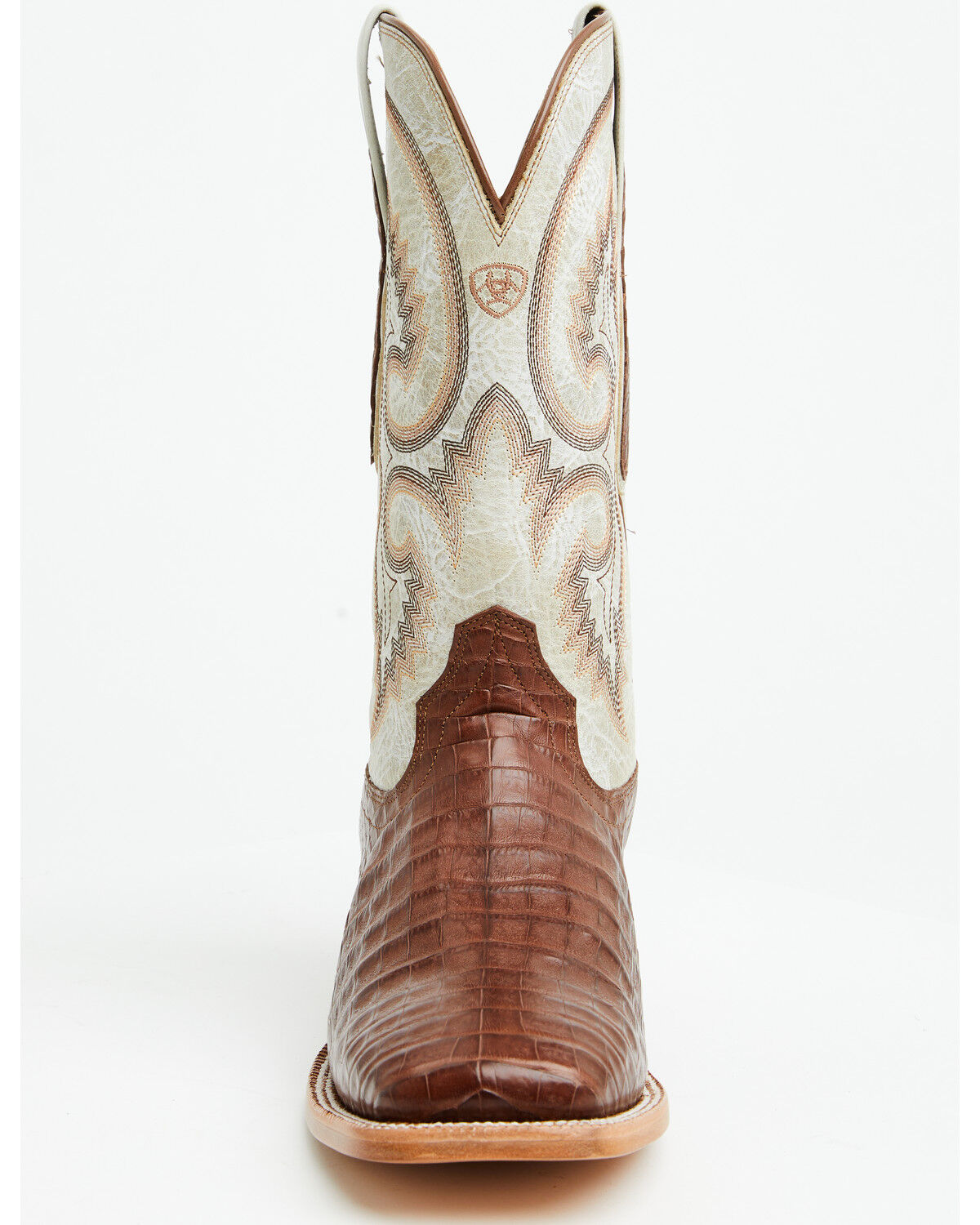 Image #4 - Ariat Men's Exotic Caiman Classic Callen Western Boots - Broad Square Toe, Brown, hi-res