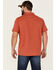 Image #4 - Brothers and Sons Men's Slub Polo Shirt , Cherry, hi-res