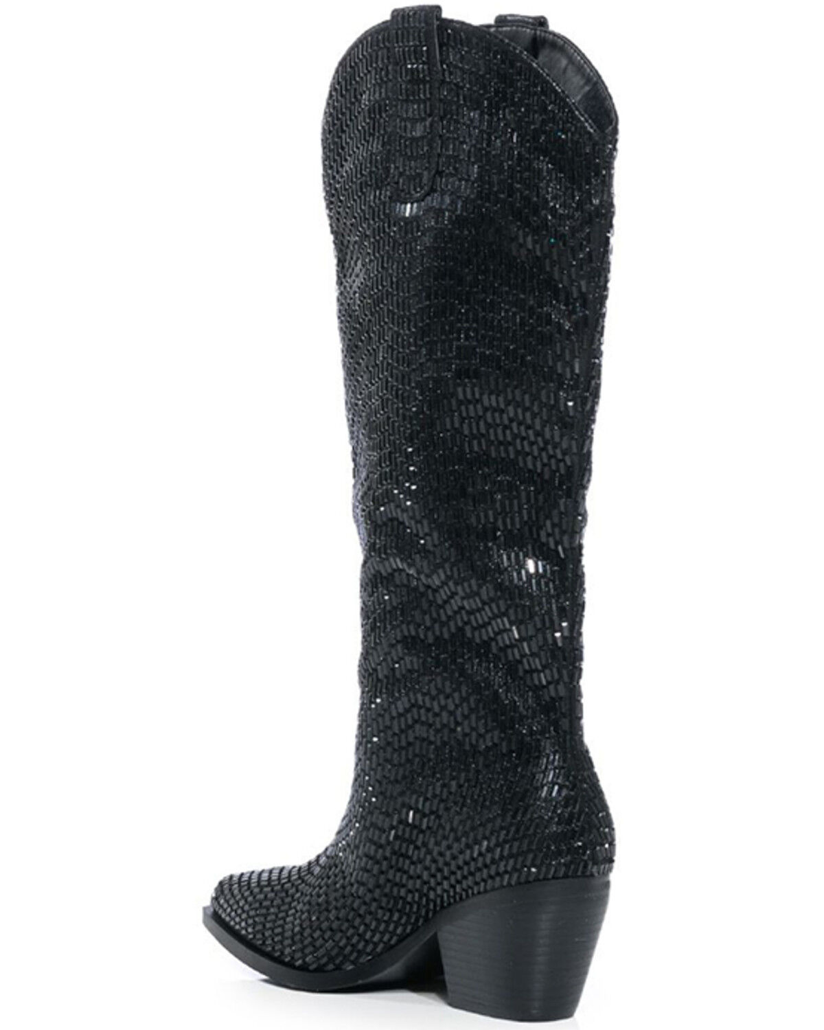 Image #4 - Azalea Wang Women's Driven Tall Western Boots - Snip Toe, Black, hi-res