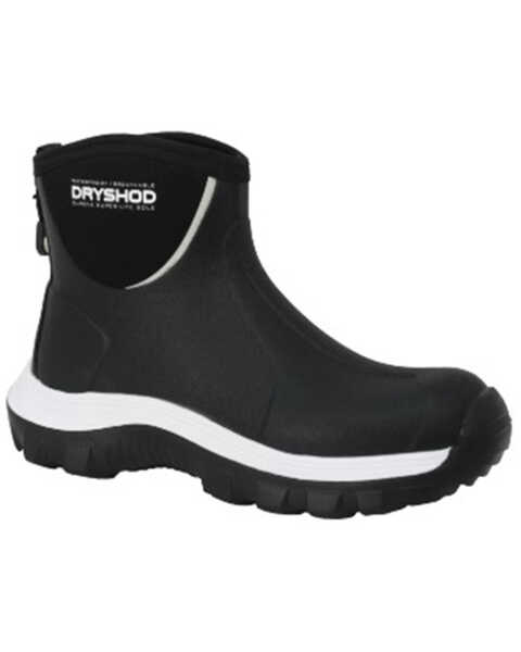 Image #1 - Dryshod Men's Evalusion Lightweight Ankle Waterproof Work Boots - Round Toe, Black, hi-res