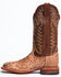 Tony Lama Men's San Saba Vintage Full Quill Ostrich Western Boots - Broad Square Toe, Chocolate, hi-res