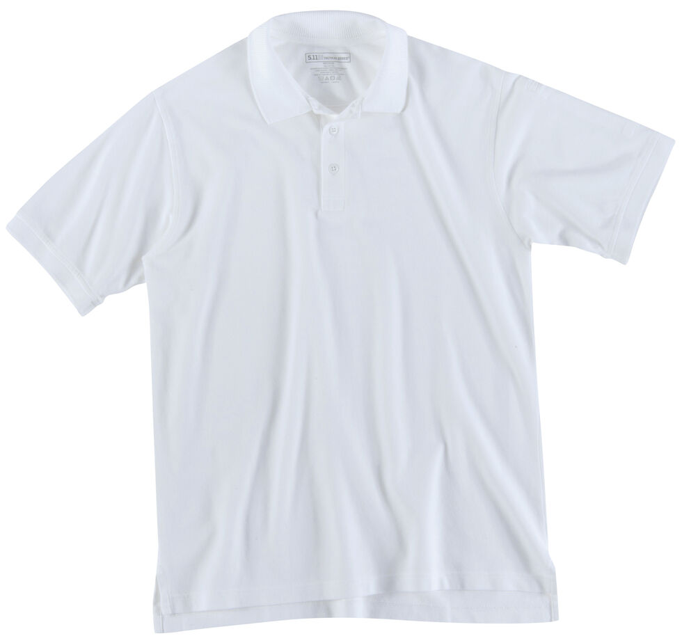 5.11 Tactical Utility Short Sleeve Polo Shirt, White, hi-res