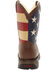 Durango Youth Boys' American Flag Western Boots, Brown, hi-res