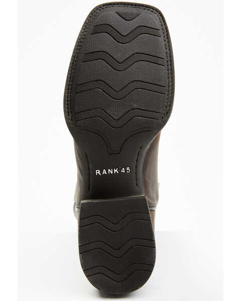 Image #7 - RANK 45® Men's Xero Gravity Performance Western Boots - Broad Square Toe, Brown, hi-res