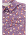Image #2 - Shyanne Infant Girls' Printed Short Sleeve Onesie, Purple, hi-res