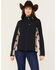Image #1 - Cinch Women's Side Striped Concealed Carry Softshell Jacket, Navy, hi-res