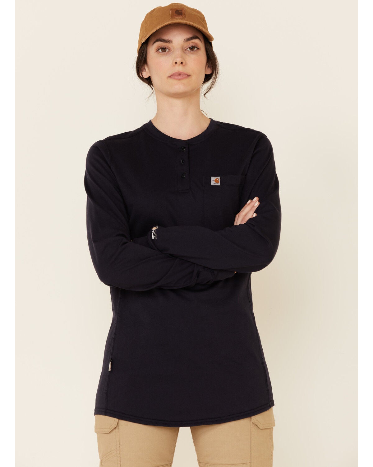 Force Henley Long Sleeve Shirt | Sheplers