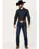 Image #1 - Justin Men's 1879 Medium Wash Slim Stretch Denim Jeans, Medium Wash, hi-res