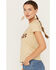 Image #2 - Bandit Women's Cowboys Brand Short Sleeve Graphic Tee, Tan, hi-res