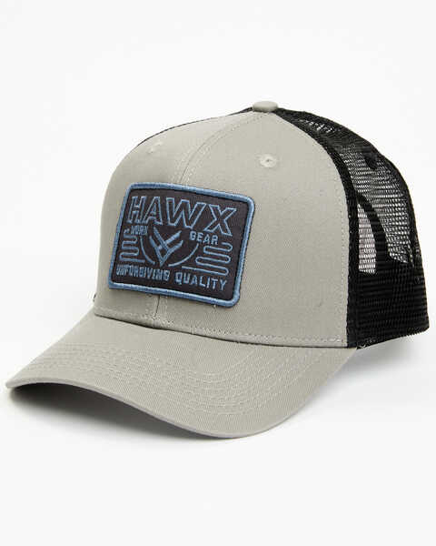 Image #1 - Hawx Men's Recreation Logo Patch Mesh-Back Ball Cap , Grey, hi-res